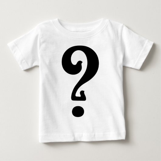 Art Nouveau Question Mark Baby T-shirt (Vorderseite)