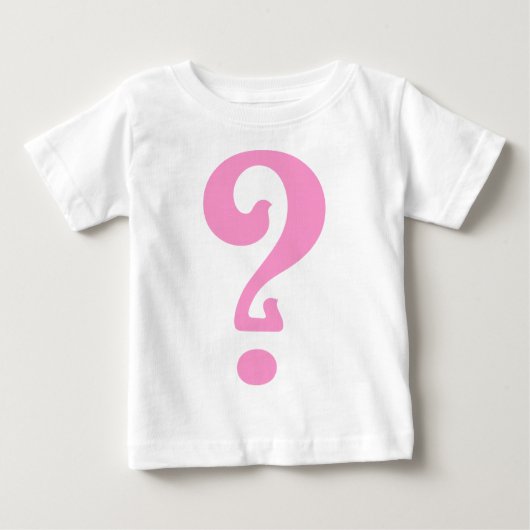 Art Nouveau Question Mark Baby T-shirt (Vorderseite)