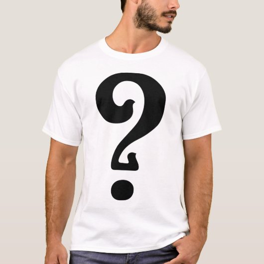 Art Nouveau Question Mark T-Shirt (Vorderseite)