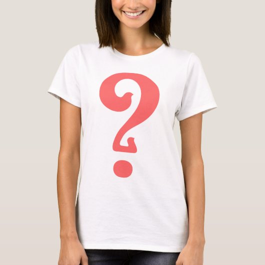 Art Nouveau Question Mark T-Shirt (Vorderseite)