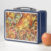 Art Nouveau: Radiant Baroque twirls Metal Lunchbox (Beispiel)