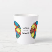 Art Nouveau Raidho Rune Latte Mug – BALANCE! Milchtasse (Vorderseite)