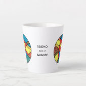 Art Nouveau Raidho Rune Latte Mug – BALANCE! Milchtasse (Vorderseite)