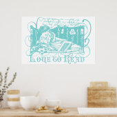 Art Nouveau Reader Poster (Küche)