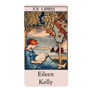 Art Nouveau Reading Woman