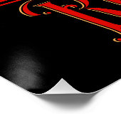 Art Nouveau Red Wine Poster (Ecke)