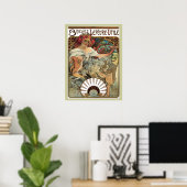 Art Nouveau Retro Poster 18x24 (Heimbüro)