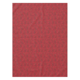 Art Nouveau Retro Red Floral Christmas Poinsettia Tischdecke