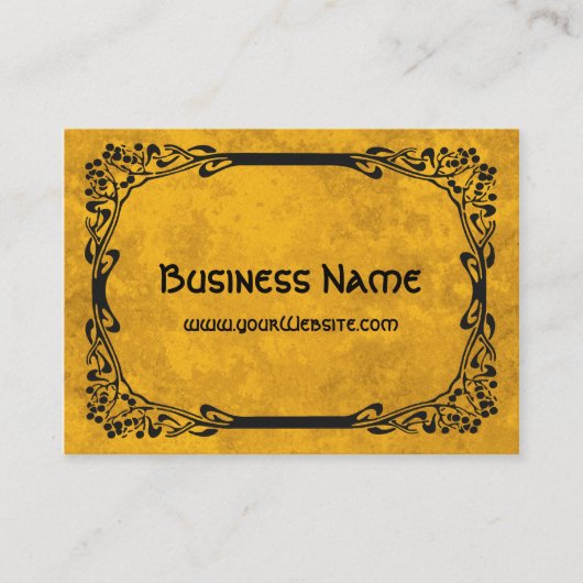 Art Nouveau Retro Ristorante La Lanchetta Visitenkarte (Vorderseite)