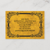 Art Nouveau Retro Ristorante La Lanchetta Visitenkarte (Rückseite)