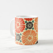 Art Nouveau Retro Tapete Design. Kaffeetasse (Vorderseite Links)