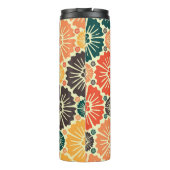 Art Nouveau Retro Tapete Design. Thermosbecher (Rückseite)