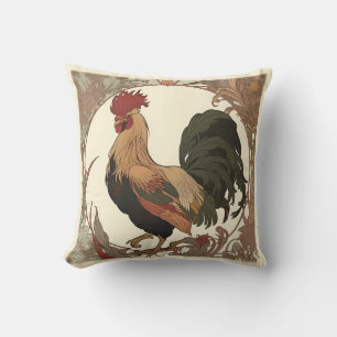 Art Nouveau - Rooster Kissen