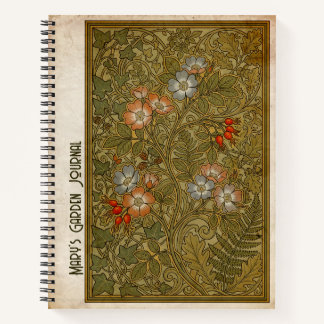 Art Nouveau Rosa Canina Vintage Botanische Abbildu Notizblock