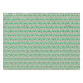 Art Nouveau rosa Wasserliliendamast Tischdecke (Vorderseite (Horizontal))