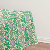 Art Nouveau rosa Wasserliliendamast Tischdecke (Beispiel)