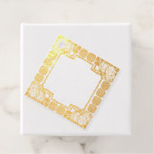 Art Nouveau Rose Border Rubber Stamp Geschenkanhänger (Mit Box)