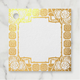 Art Nouveau Rose Border Rubber Stamp Geschenkanhänger