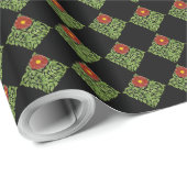 Art Nouveau Rote Rose De Morgan Geschenkpapier (Rolleneckpunkt)