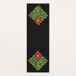 Art Nouveau Rote Rose De Morgan Yogamatte