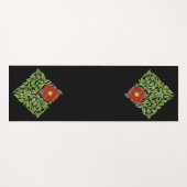 Art Nouveau Rote Rose De Morgan Yogamatte (Vorderseite (Horizontal))