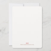 Art Nouveau Royal Lily Wedding Einladung (Rückseite)