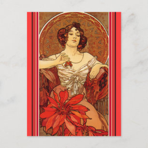 Art Nouveau ~ "Ruby - The Wertvoll Stones" Postkarte