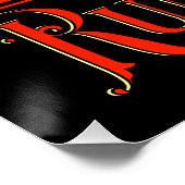 Art Nouveau Rum Punch Poster (Ecke)