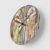 Art Nouveau Runde Wanduhr (Winkel)