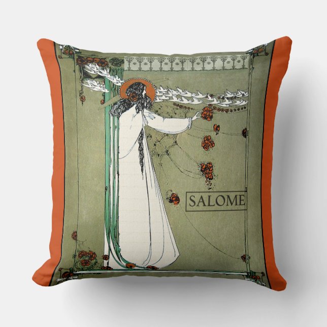 Art Nouveau Salome Kissen (Vorderseite)