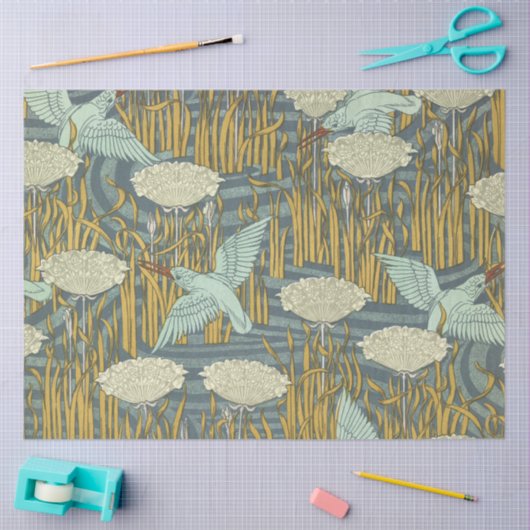 Art Nouveau Sandpiper Seidenpapier (Basteln)