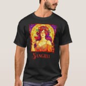 Art Nouveau Sangria T-Shirt (Vorderseite)