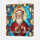 Art Nouveau Santa Ceramic Gift Keramikornament (Links)