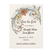 Art Nouveau Save the Date