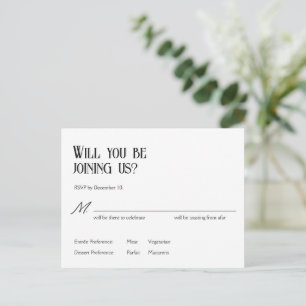 Art Nouveau Schneeglöckchen RSVP Hochzeitskarte Ankündigungspostkarte