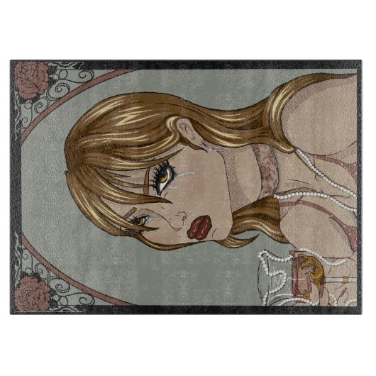 Art Nouveau Schneidebrett (Vorderseite)