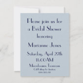 Art Nouveau Schöne Brauereidusche Einladung (Rückseite)