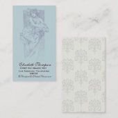 Art Nouveau Schönheitsgeschäft oder Visitenkarte (Vorne/Hinten)