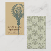 Art Nouveau Schönheitsgeschäft oder Visitenkarte (Vorne/Hinten)