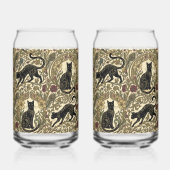 Art Nouveau Schwarze Katzen Dosenglas (Rechts)