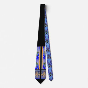 Art nouveau Schwertlilie elegant vintage floral Krawatte