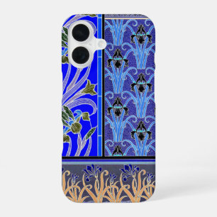 Art nouveau Schwertlilienblume elegant vintage flo iPhone 16 Hülle