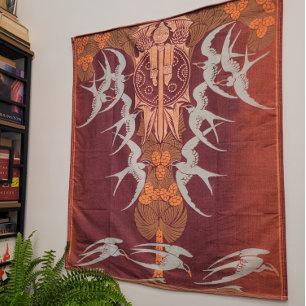 Art Nouveau Scottish Highlands Wandteppich