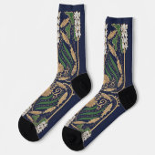 Art Nouveau Sea Shore Socken (Linkes Detail)