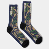 Art Nouveau Sea Shore Socken (Rechts)