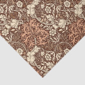 Art Nouveau Seaweed Floral, Brown and Beige Seidenpapier (Ausschnitt)