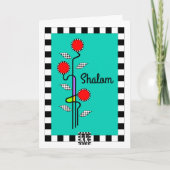 Art Nouveau Shalom Grußkarte Karte (Vorderseite)