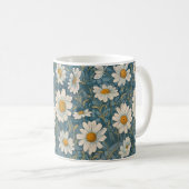 Art Nouveau Shasta Daisies Kaffeetasse (VorderseiteRechts)