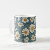 Art Nouveau Shasta Daisies Kaffeetasse (Vorderseite Links)