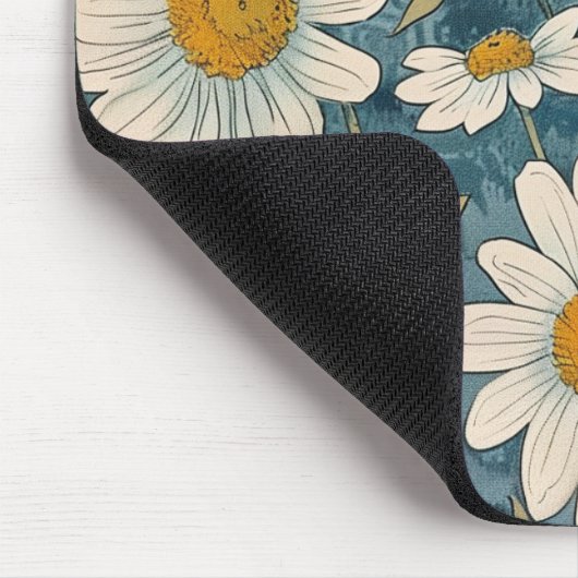 Art Nouveau Shasta Daisies Mousepad (Ecke)